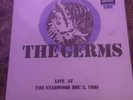 The Germs Live At The Starwood Dec. 3, 1980 Double Light Blue Marble Vinyl...