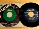 Rare 1950s  Doo Wop 45 EP Record with Cover - The Platters - Federal