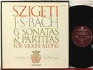 Vanguard BG 627/9 Szigeti, Bach, Sonatas & Partitas for solo violin red labels