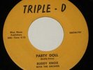 Buddy Knox 45 HEAR ROCKABILLY Party Doll TRIPLE D ORIGINAL Blue Moon Publishers