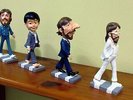 THE BEATLES:ABBEY ROAD CROSSING DOLLS FIGURES CARTOONS-Brand New Set in BOX