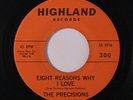 PRECISIONS: Eight Reasons Why I Love / Mama Told 45 (repro) Vocal Groups