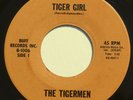TIGERMEN: TIGER GIRL / RUNAWAY - RARE GARAGE MONSTER - 1966 OLEAN, NY BUFF 45rpm