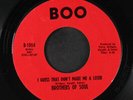BROTHERS OF SOUL: Hurry, Don't Linger / I Guess You Don't Make Me A Loser 45 (