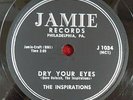 THE INSPIRATIONS - 78 - Dry Your Eyes / Good By - Jamie J-1034
