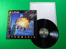 DEF LEPPARD - PYROMANIA / Japan Clear Black WAX Press Vinyl LP W/OBI 25PP59 Z43