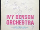 **Signed** Promo IVY BENSON AND HER ORCHESTRA LP Debut Album Jazz 1972 Palladium