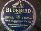 Bluebird 8688 Arthur Smith PEACOCK RAG  1940 78 rpm Country EE+