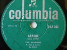 THE SHADOWS - APACHE / QUARTERMASTERS STORES - 78 RPM - SOUTH AFRICA - EXC COND