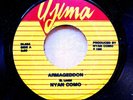 REGGAE 45: NYAN COMO Armageddon/Version UJIMA DL004 (Jamaican pressing, 1985)
