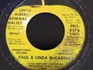 Paul & Linda McCartney 45 Uncle Albert - Too Many People Apple MONO Promo M-