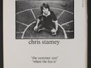 CHRIS STAMEY: The Summer Sun / Where The Fun Is 45 (PS, tiny corner tear, sl di