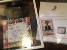 David Bowie SIGNED  Ashes To Ashes 7” FRAMED w.C.O.A Letter & Reality pass