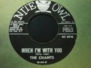 THE CHANTS  WHEN I'M WITH YOU /Heaven and Paradise 45 rare DOO WOP Nite Owl