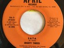 MIGHTY THREES Sata Rasta Business APRIL AP12552 1979 Noel Brown Roots RARE EX-