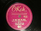 BLUES BIG JOE MCCOY If You Take Me Back / I Love You Baby OKEH 06141 E+
