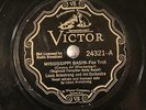 JAZZ LOUIS ARMSTRONG Mississippi Basin / Sweet Sue VICTOR 24321 V++