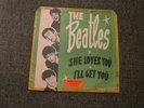 THE BEATLES: SHE LOVES YOU + 1.  RARE NORWAY PRESSING 1963. GRASS GREENE SLEEVE