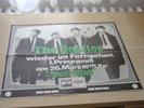 Beatles German Werbeplakat der EMI Electrola Köln für den Beat Club 26.3.1966
