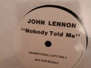 John Lennon ‘Nobody Told Me ‘ One Sided EMI 7’ White label Promo 1984
