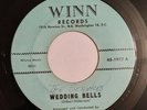 45 rpm rare DooWop, Wedding Bells, by the Senators, on WINN