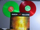 QUEEN-LIVE KILLER -1979 red & green colored Vinyl-2-gate fold w/ insert sleeves