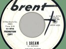 NELVIN ELDER (w/ group) I Dream / Find Me a Dream 45rpm Brent 1961 doo-wop