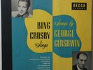 BING CROSBY–SONGS BY GERSHWIN- 4 X 10 INCH DISC DECCA 78 RPM ALBUM–INVENTORY TAG