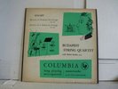 BUDAPEST STRING QUARTET LP Mozart COLUMBIA ML 4143     $5 COMBINED SHIP   R