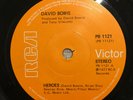 DAVID BOWIE - Heroes - UK ultra-rare solid centror 7