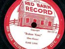 ELMO LINN.THE LINN TRIO. BROKEN VOWS/I'LL SHED NO TEARS.78.RED BARN.KCMO.BOPPERS