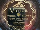 Victor 21065 JULIUS DANIELS Crow Jane Blues 78 rpm 1928 BLUES classic glossy EE-