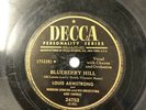 Louis Armstrong Decca 78 RPM Record 24752 Blueberry Hill Jazz VG R1