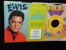 ELVIS PRESLEY IN THE GHETTO PICTURE SLEEVE WITH YELLOW LABEL PROMO 45
