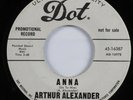 Northern Soul Popcorn 45 ARTHUR ALEXANDER Anna DOT promo HEAR