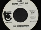 MOONRAKERS: Baby Please Don't Go / I Don't Believe 45 (dj) Rock & Pop