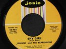 JOHNNY & EXPRESSIONS: Shy Girl / Now That You're Mine 45 Soul