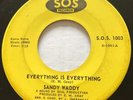 NORTHERN SOUL Sandy Waddy EVERYTHING IS EVERYTHING Sound of Soul 45 rare