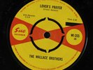 WALLACE BROTHERS: Lover's Prayer / Love Me Like I Love You 45 (UK) Soul