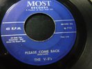 THE V-8's -Please come back / Pretty Girl 45 rare DOO WOP Most #711 from 1959