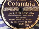 78 RPM EDITH PIAF - LA VIE EN ROSE - Nice copy - COLUMBIA DF 3152