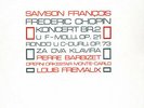 FRANCOIS Samson CHOPIN Piano Concerto 2 Rondo for 2 pianos BARBIZET FREMAUX S/C