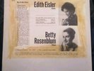 Edith Eisler violin Hindemith / Ireland sonatas LP Sealed private press Rare