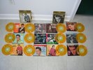 ELVIS PRESLEY GREATEST HITS GOLDEN SINGLES 45's VOL 1 & 2 BOX SETS 12 GOLD VINYL
