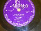 LARKS 78 STOLEN LOVE / IN MY LONELY ROOM on APOLLO very strong VG+ / VG++ RJ 677