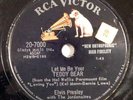 rockabilly 78 RPM ELVIS PRESLEY Teddy Bear, Loving You RCA V+/V HEAR