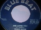 PRINCE BUSTER She Loves You 45 1964 BLUE BEAT 1st Press  SUPER RARE    BB 234