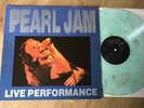PEARL JAM Live Performance,1993 Vinyl Lp Green,TSP 129.Nirvana,Grunge.