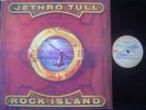 JETHRO TULL lp ROCK ISLAND argentina ID# 17840 PROMO WHITE LBL-1989 EMI 10070 a