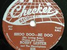 BOBBY LESTER Moonlighters aka Moonglows 78 SHOO DOO BE DOO on MINT— Checker RJ 9